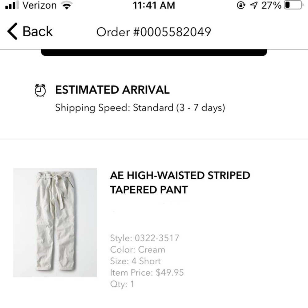 American Eagle High Waisted Tapered Pants